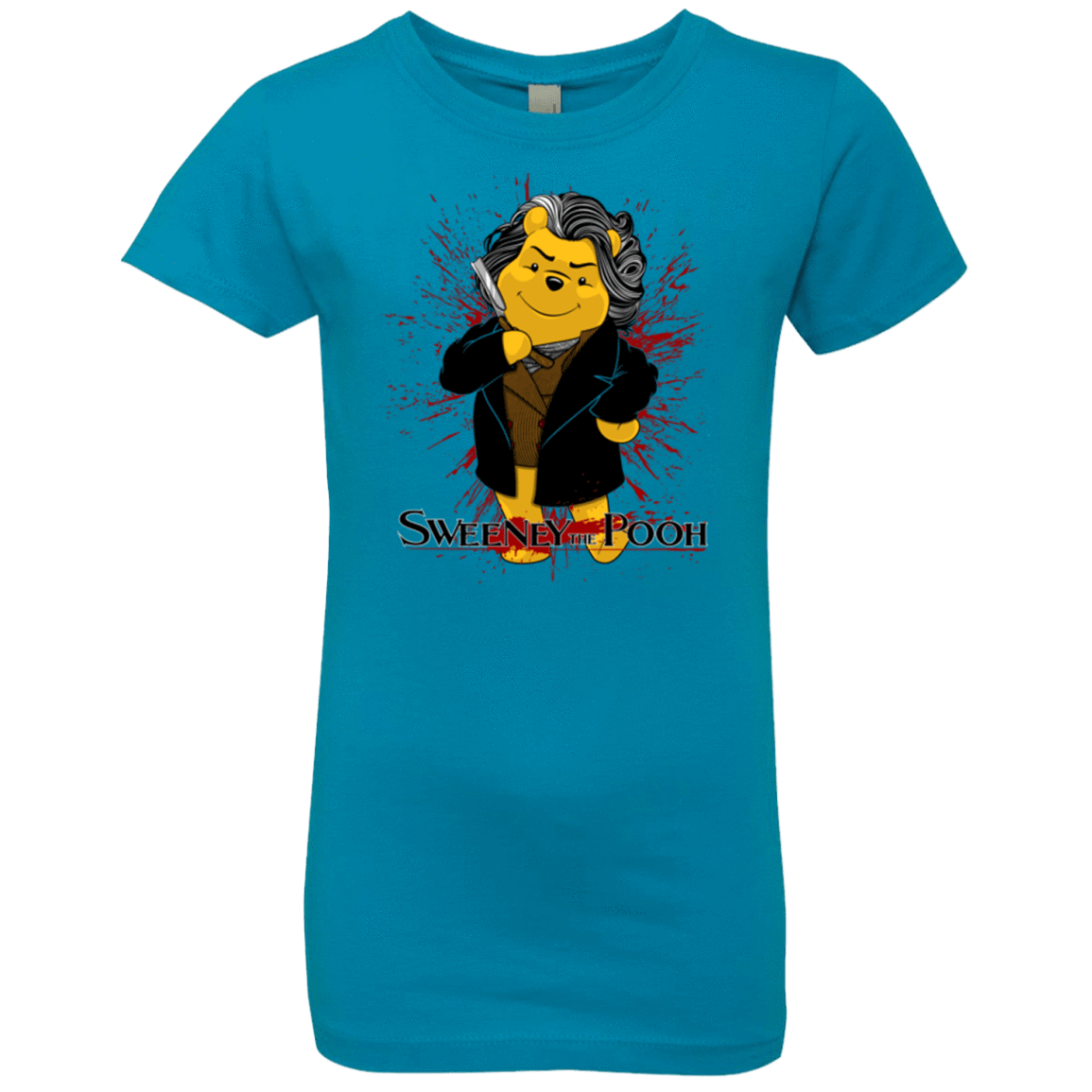 T-Shirts Turquoise / YXS Sweeney the Pooh Girls Premium T-Shirt