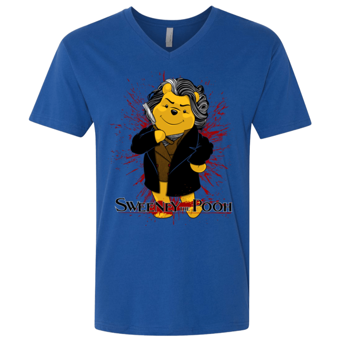 T-Shirts Royal / X-Small Sweeney the Pooh Men's Premium V-Neck
