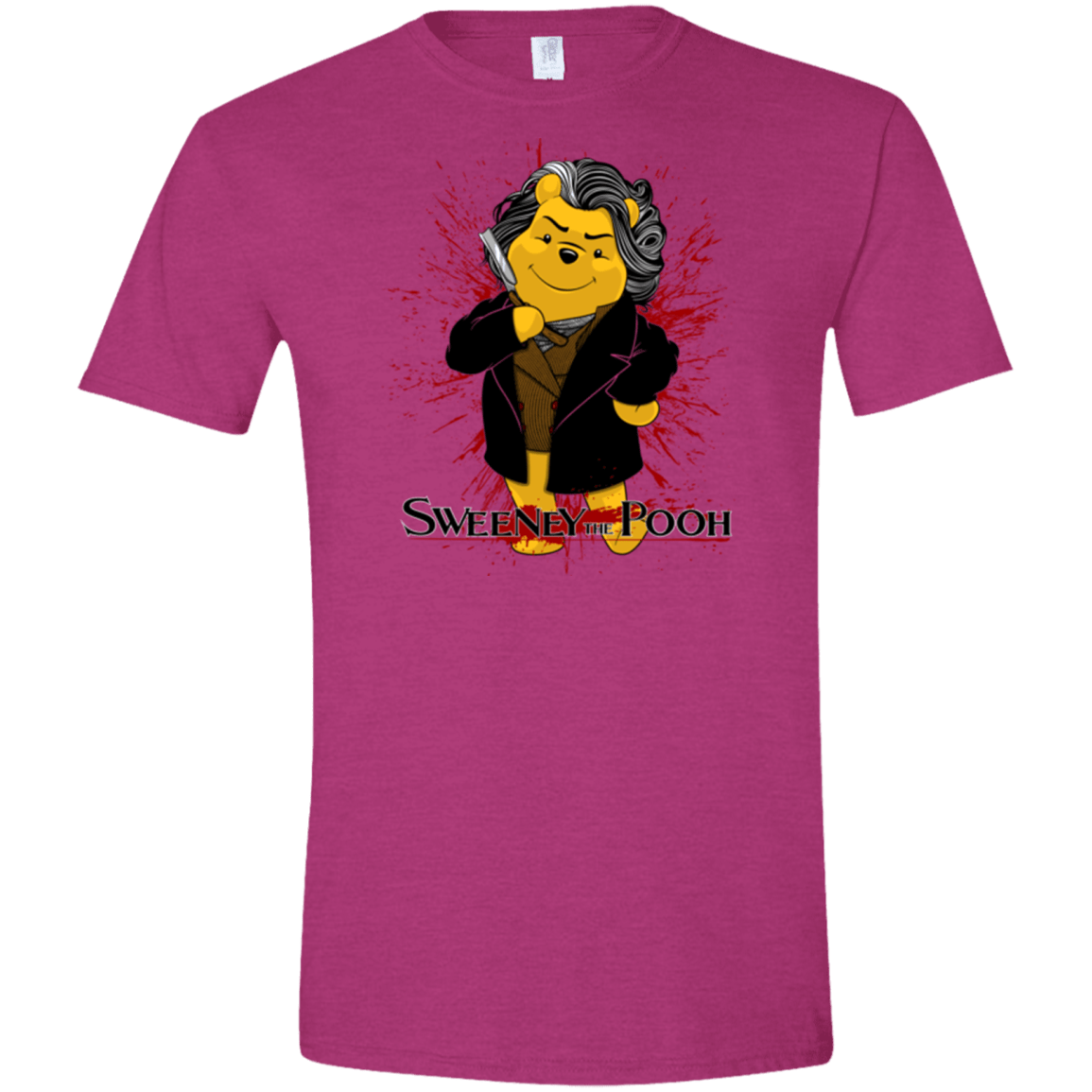 T-Shirts Antique Heliconia / S Sweeney the Pooh Men's Semi-Fitted Softstyle