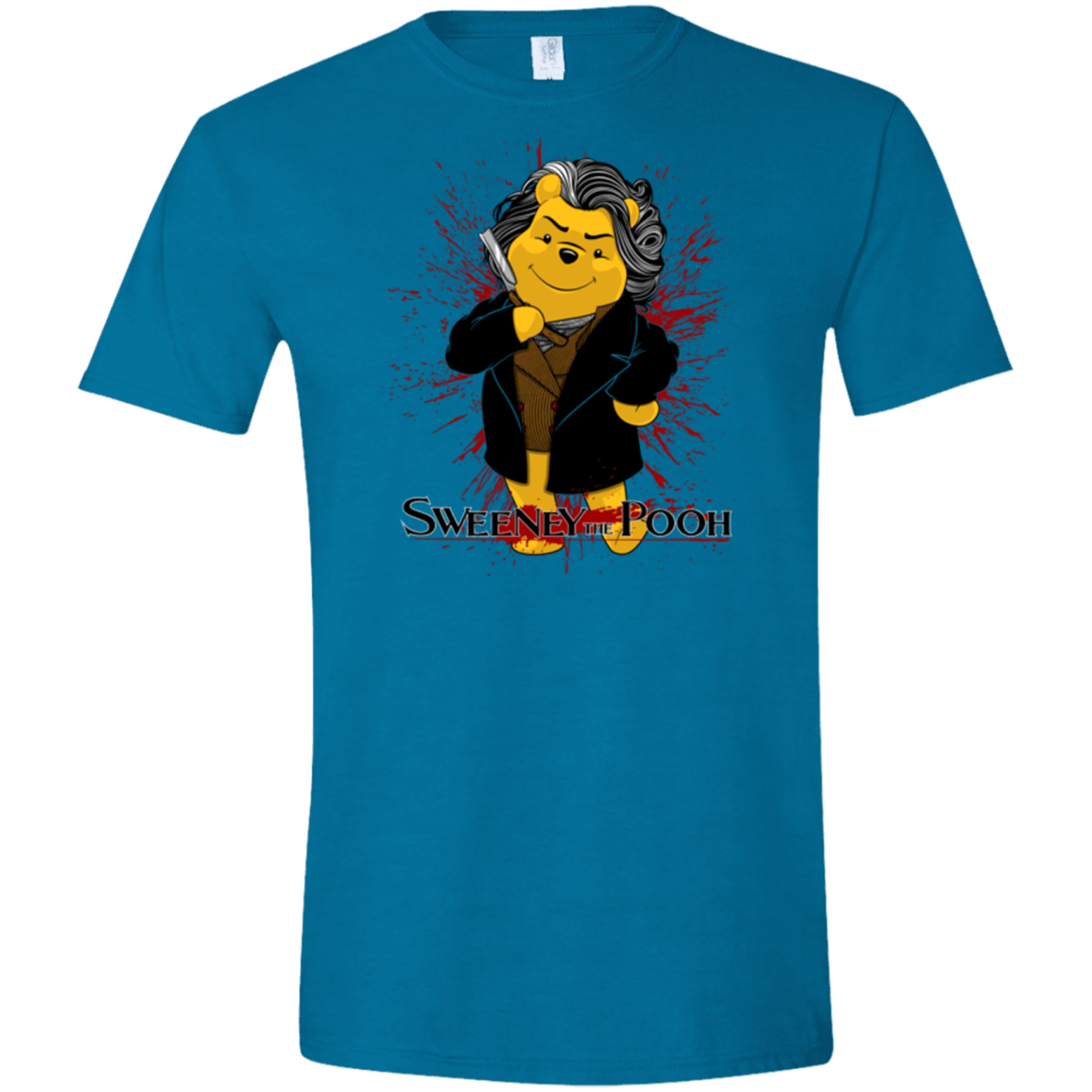 T-Shirts Antique Sapphire / S Sweeney the Pooh Men's Semi-Fitted Softstyle