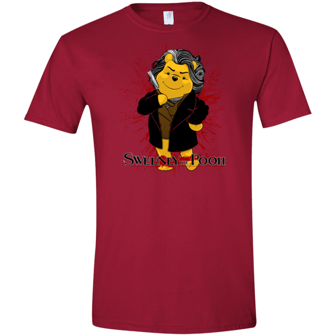 T-Shirts Cardinal Red / S Sweeney the Pooh Men's Semi-Fitted Softstyle