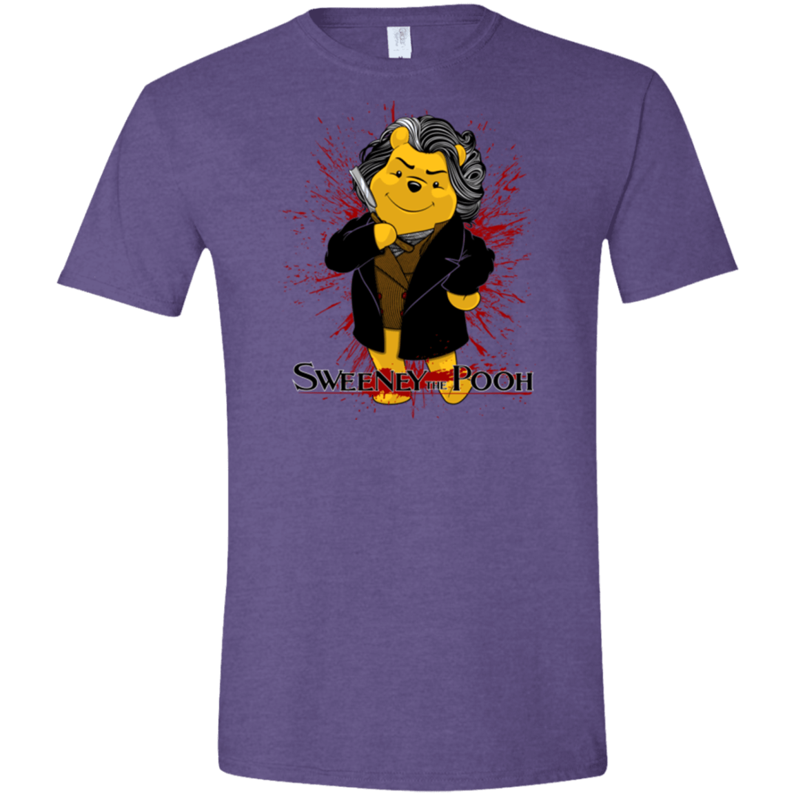 T-Shirts Heather Purple / S Sweeney the Pooh Men's Semi-Fitted Softstyle