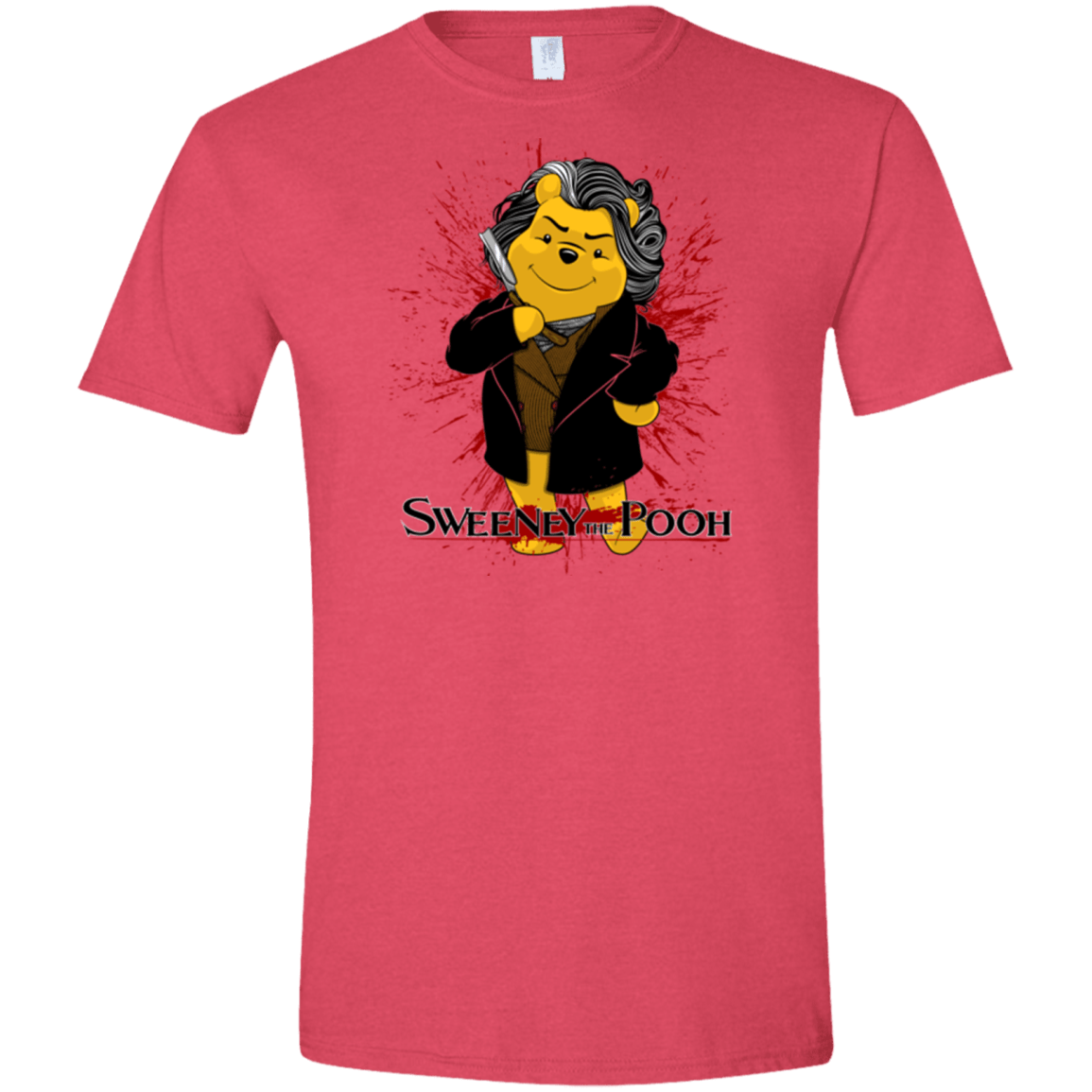 T-Shirts Heather Red / S Sweeney the Pooh Men's Semi-Fitted Softstyle