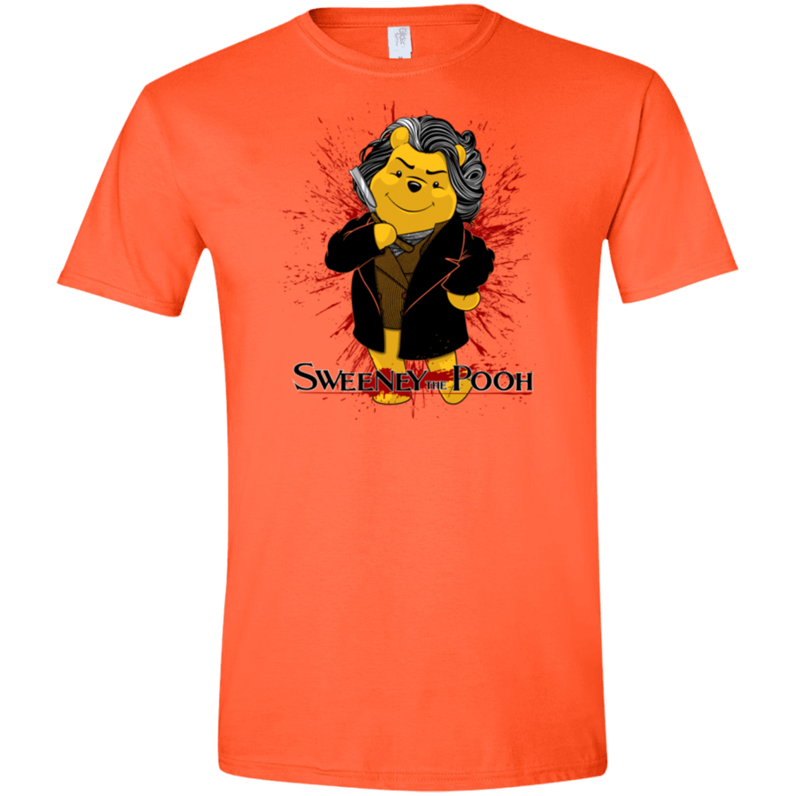 T-Shirts Orange / S Sweeney the Pooh Men's Semi-Fitted Softstyle