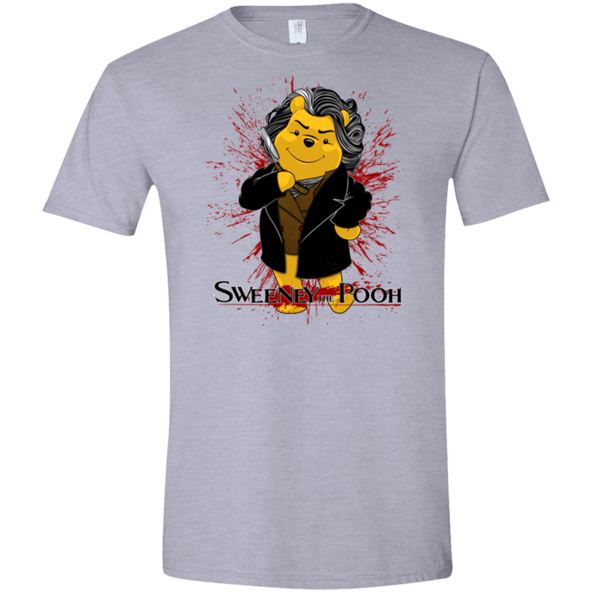 T-Shirts Sport Grey / X-Small Sweeney the Pooh Men's Semi-Fitted Softstyle