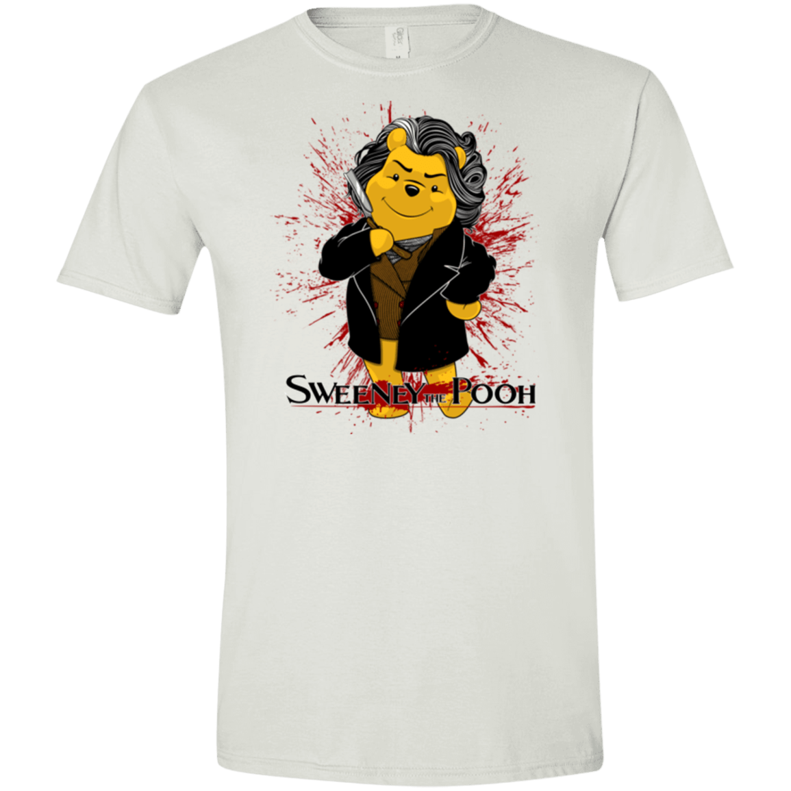 T-Shirts White / X-Small Sweeney the Pooh Men's Semi-Fitted Softstyle