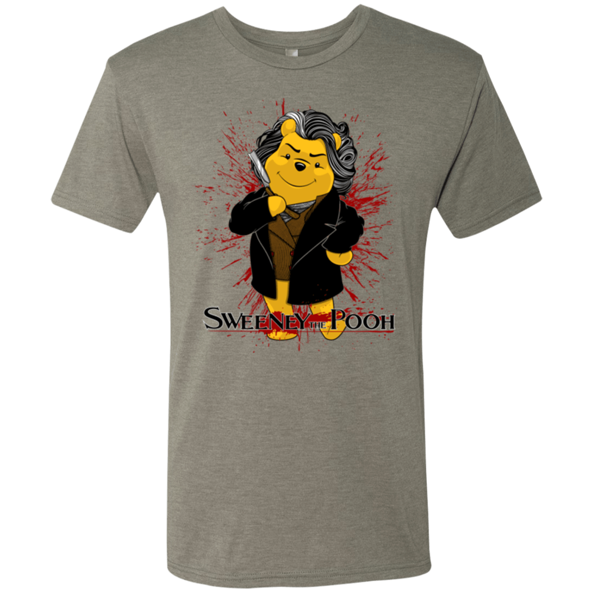 T-Shirts Venetian Grey / S Sweeney the Pooh Men's Triblend T-Shirt
