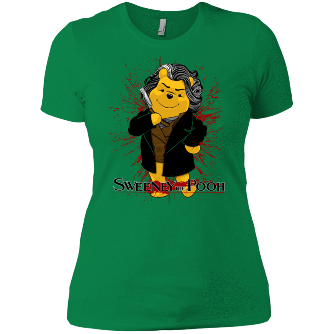 T-Shirts Kelly Green / X-Small Sweeney the Pooh Women's Premium T-Shirt