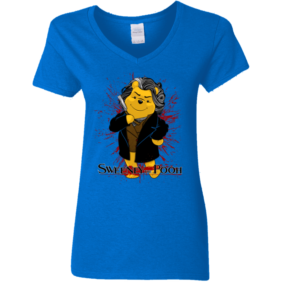 T-Shirts Royal / S Sweeney the Pooh Women's V-Neck T-Shirt
