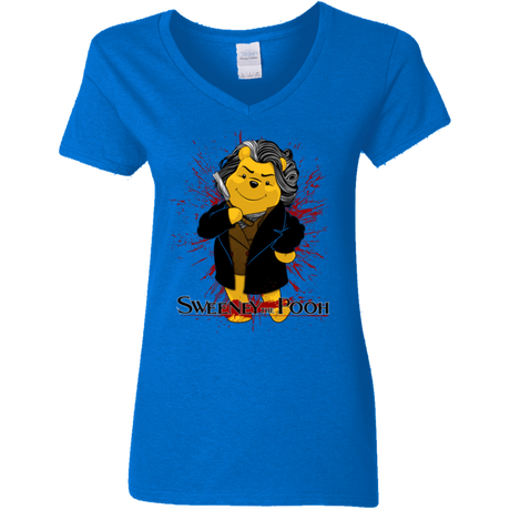 T-Shirts Royal / S Sweeney the Pooh Women's V-Neck T-Shirt