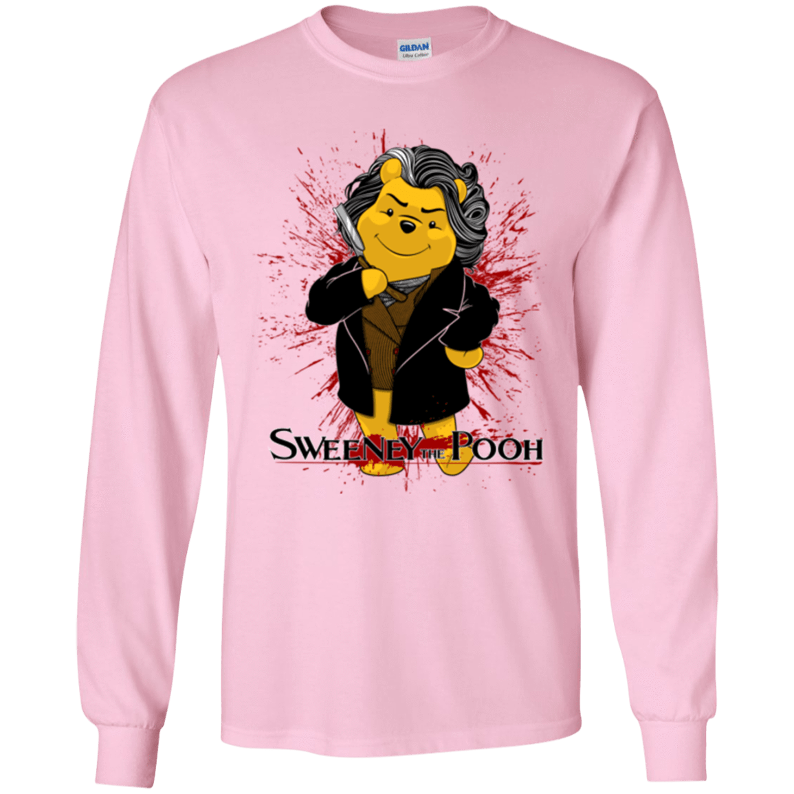 T-Shirts Light Pink / YS Sweeney the Pooh Youth Long Sleeve T-Shirt