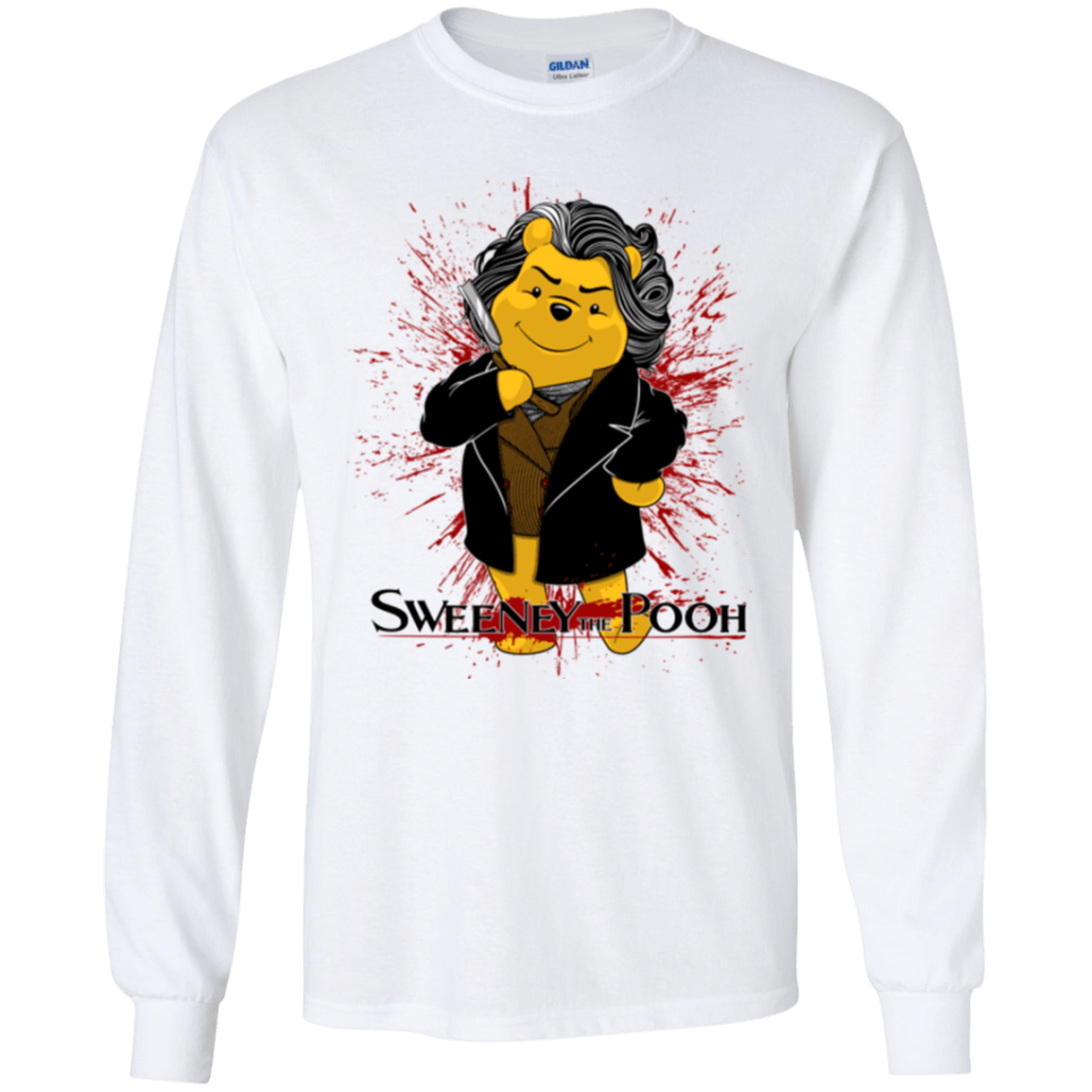 T-Shirts White / YS Sweeney the Pooh Youth Long Sleeve T-Shirt
