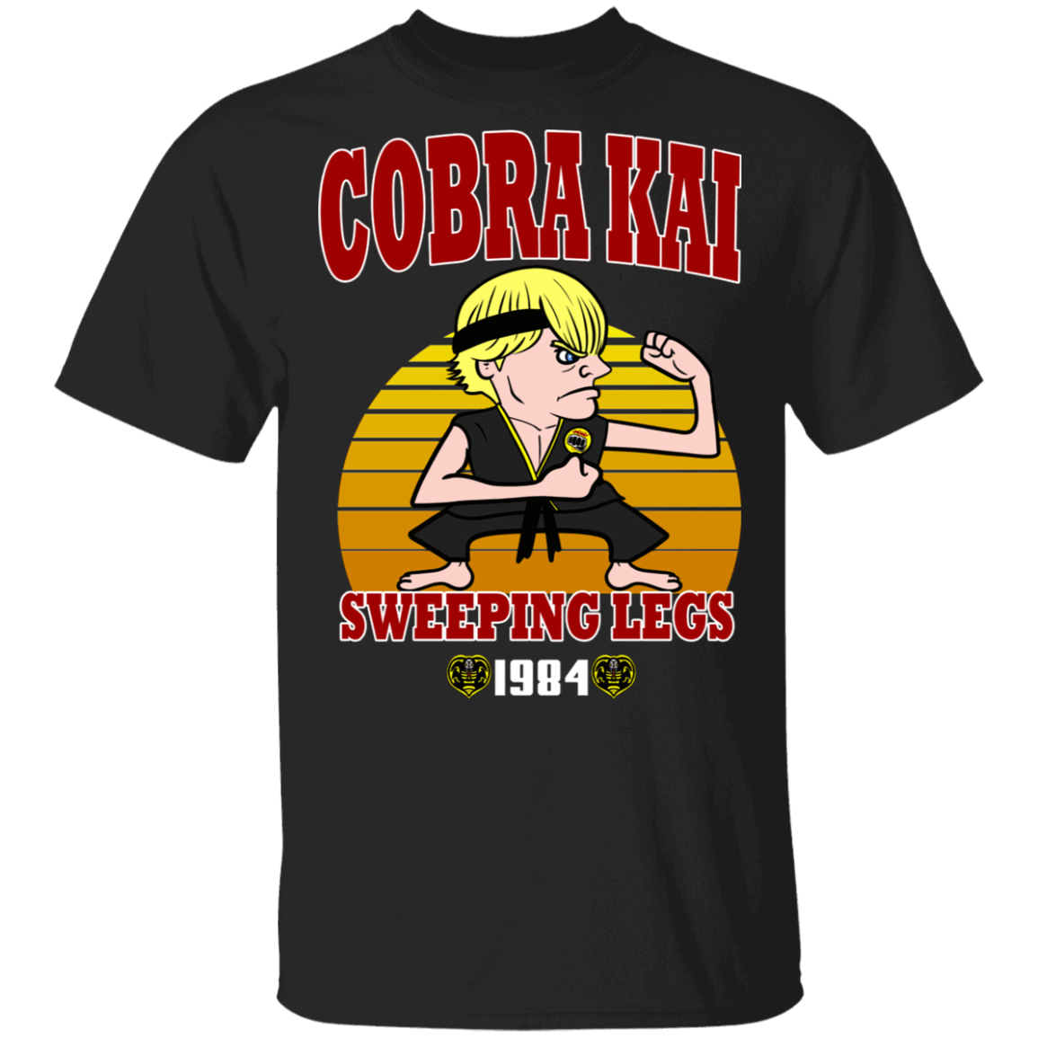 T-Shirts Black / S Sweeping Legs 1984 T-Shirt