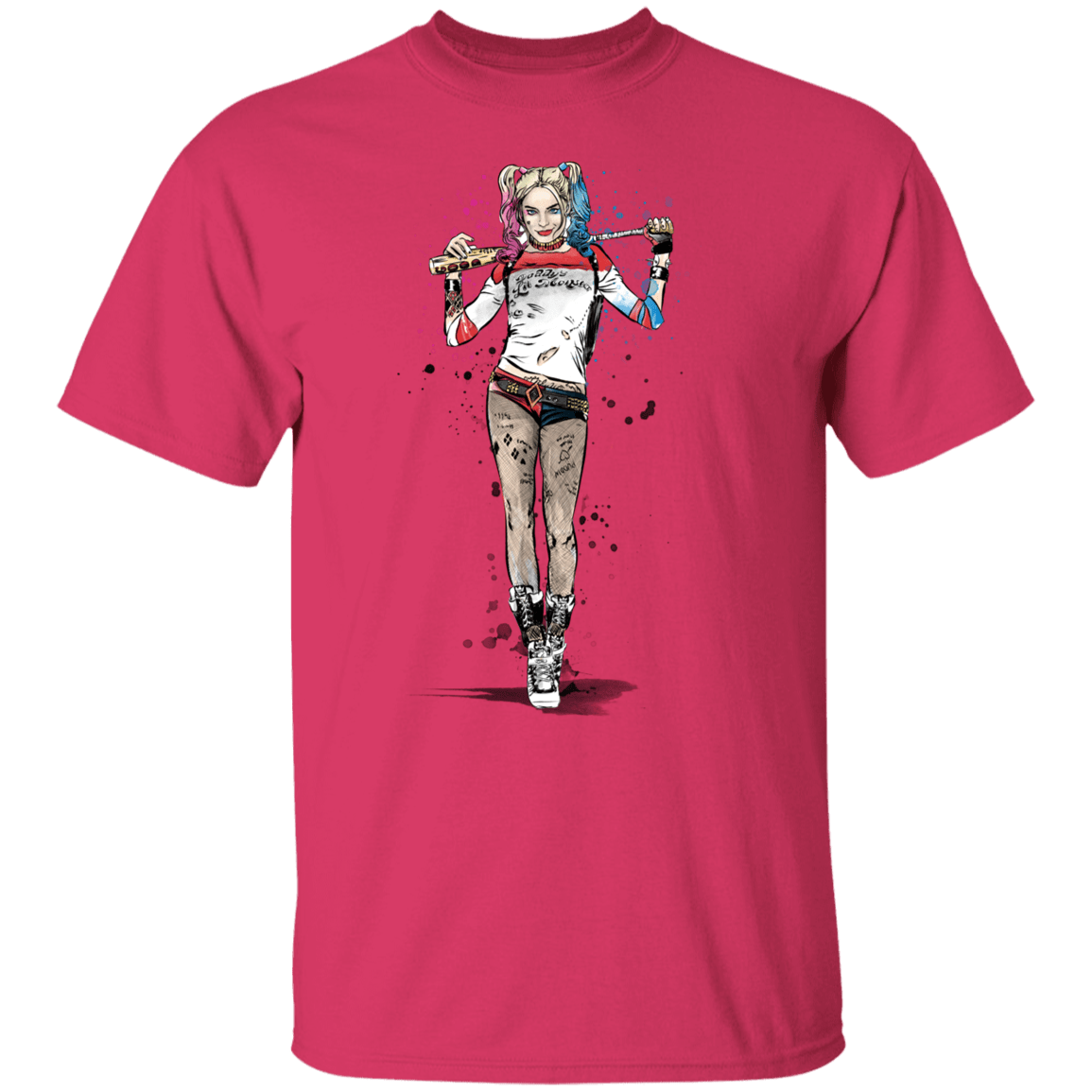 T-Shirts Heliconia / S Sweet Crazy Girl sumi-e T-Shirt