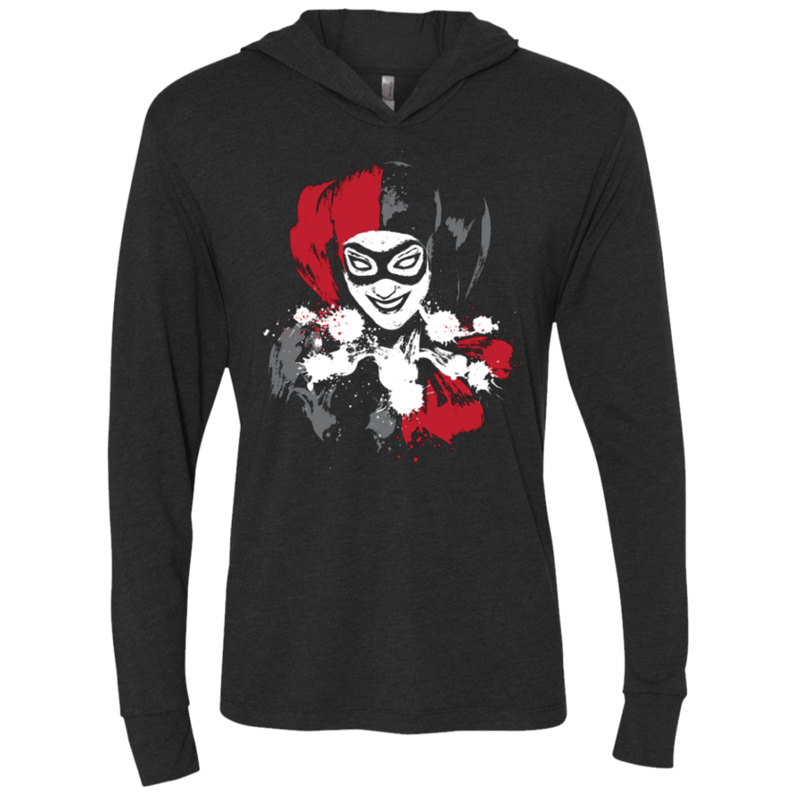 T-Shirts Vintage Black / X-Small Sweet Crazy Girl Triblend Long Sleeve Hoodie Tee