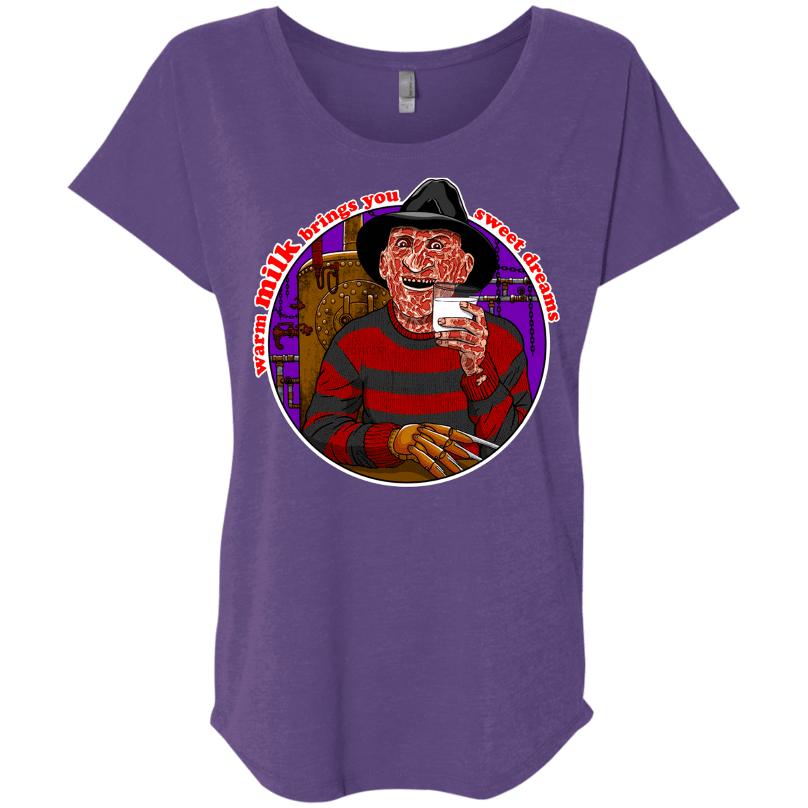 T-Shirts Purple Rush / X-Small Sweet Dreams Triblend Dolman Sleeve