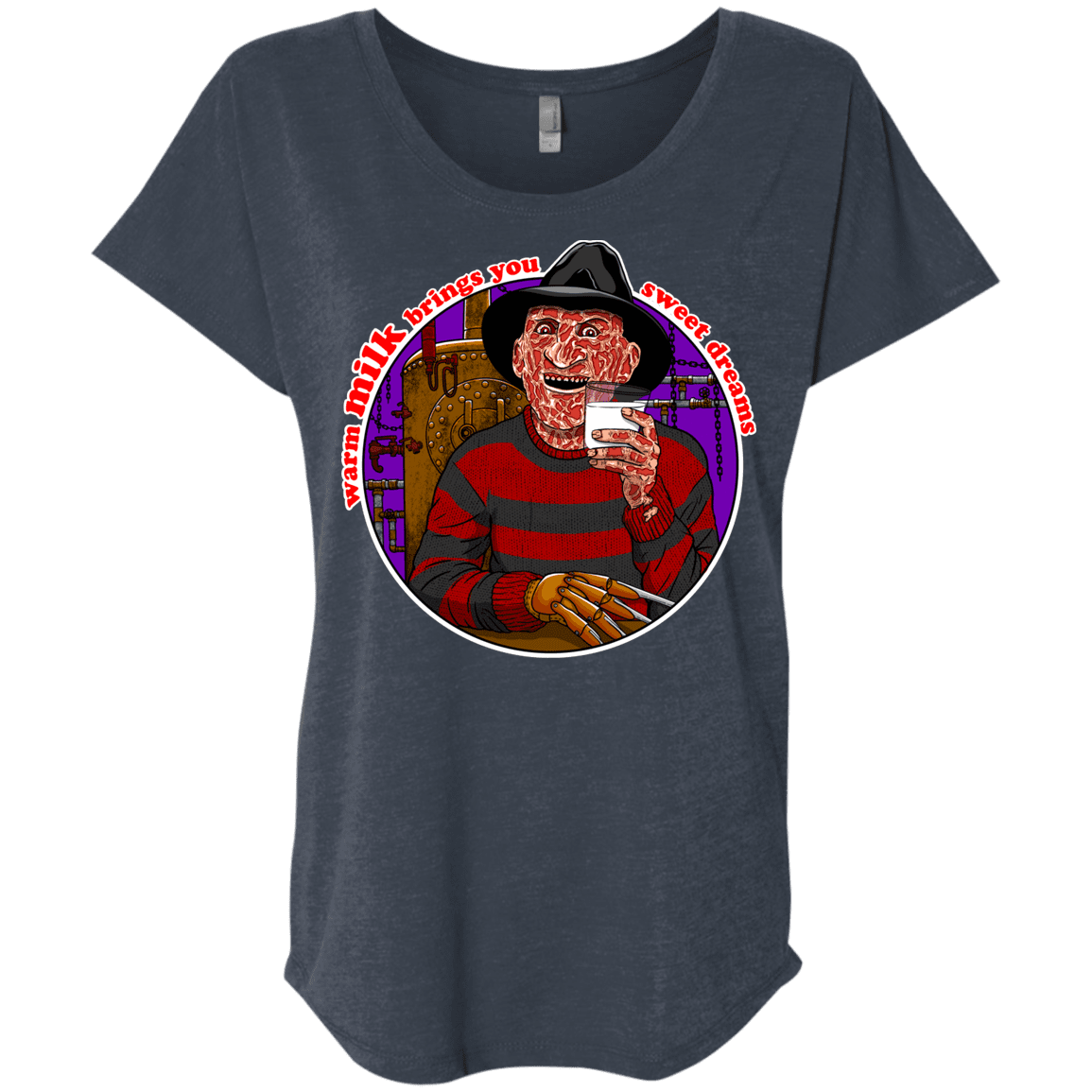 T-Shirts Vintage Navy / X-Small Sweet Dreams Triblend Dolman Sleeve