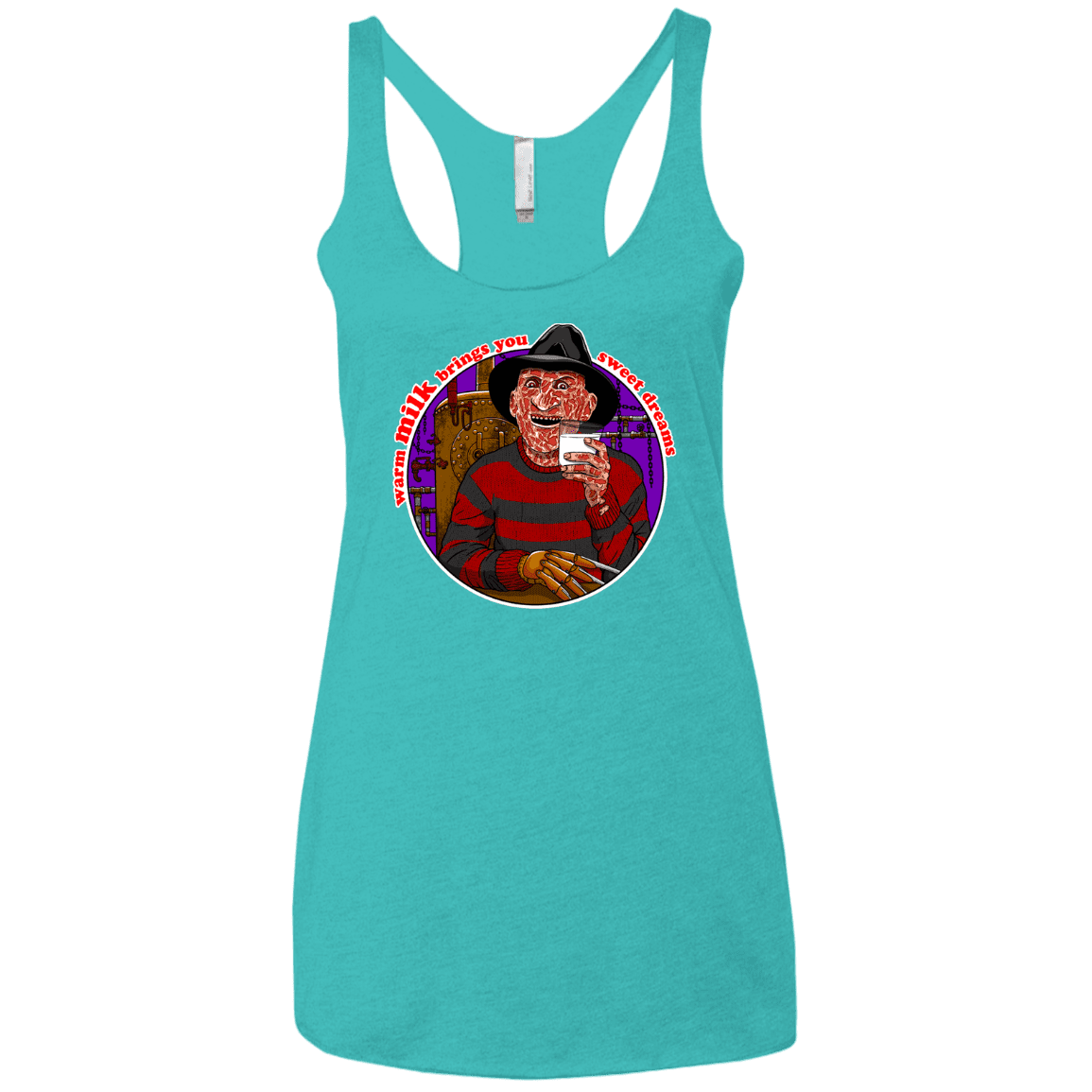 T-Shirts Tahiti Blue / X-Small Sweet Dreams Women's Triblend Racerback Tank