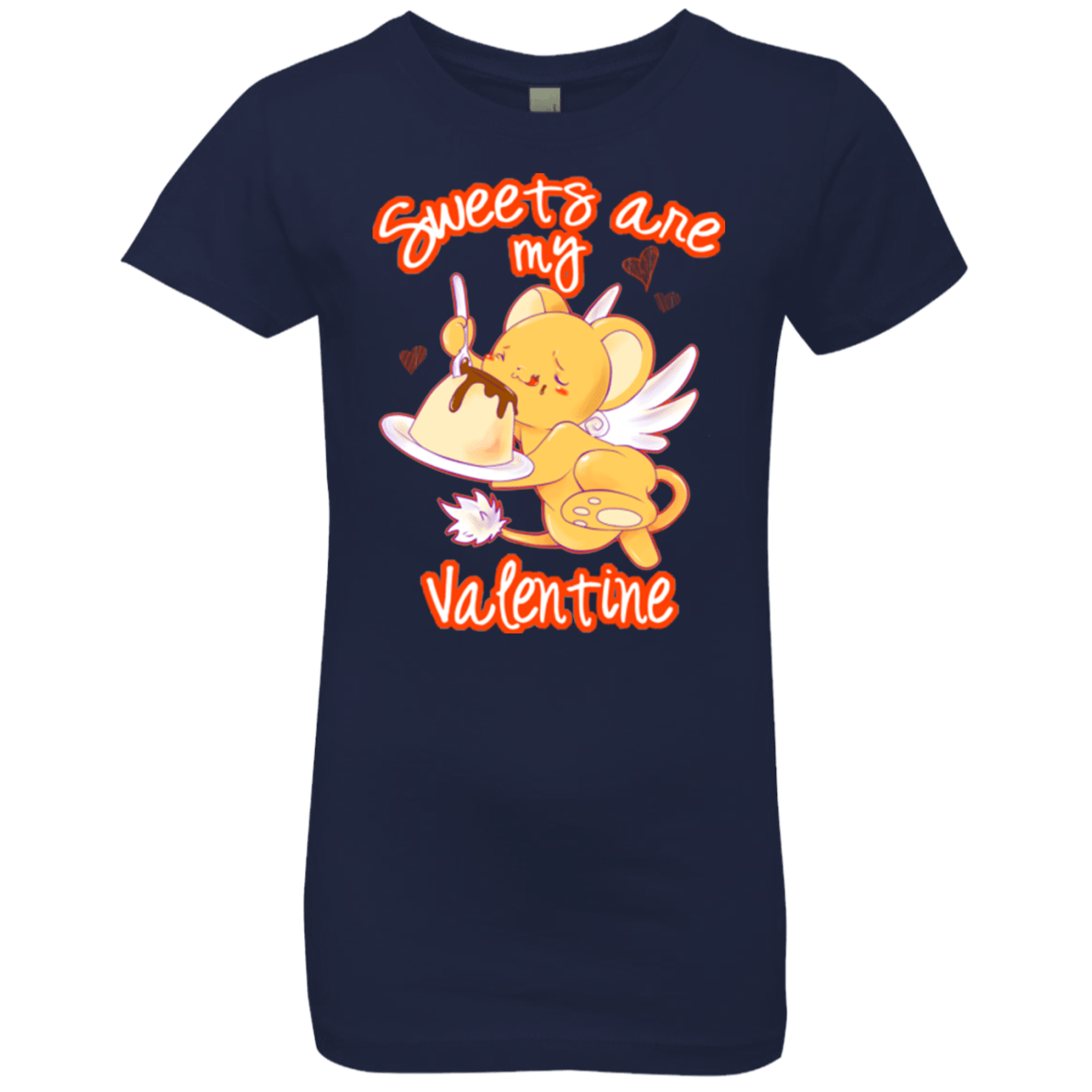 T-Shirts Midnight Navy / YXS Sweets are my Valentine Girls Premium T-Shirt