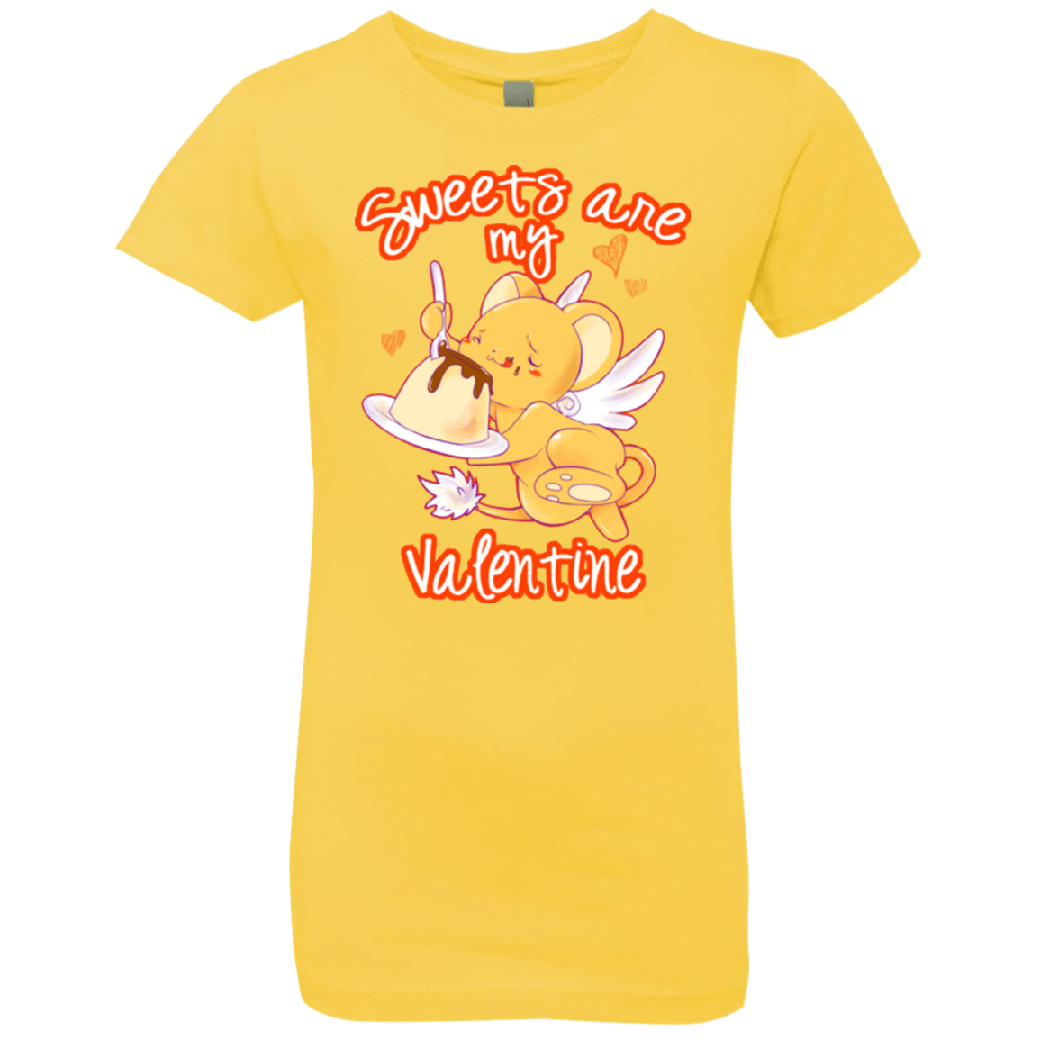 T-Shirts Vibrant Yellow / YXS Sweets are my Valentine Girls Premium T-Shirt