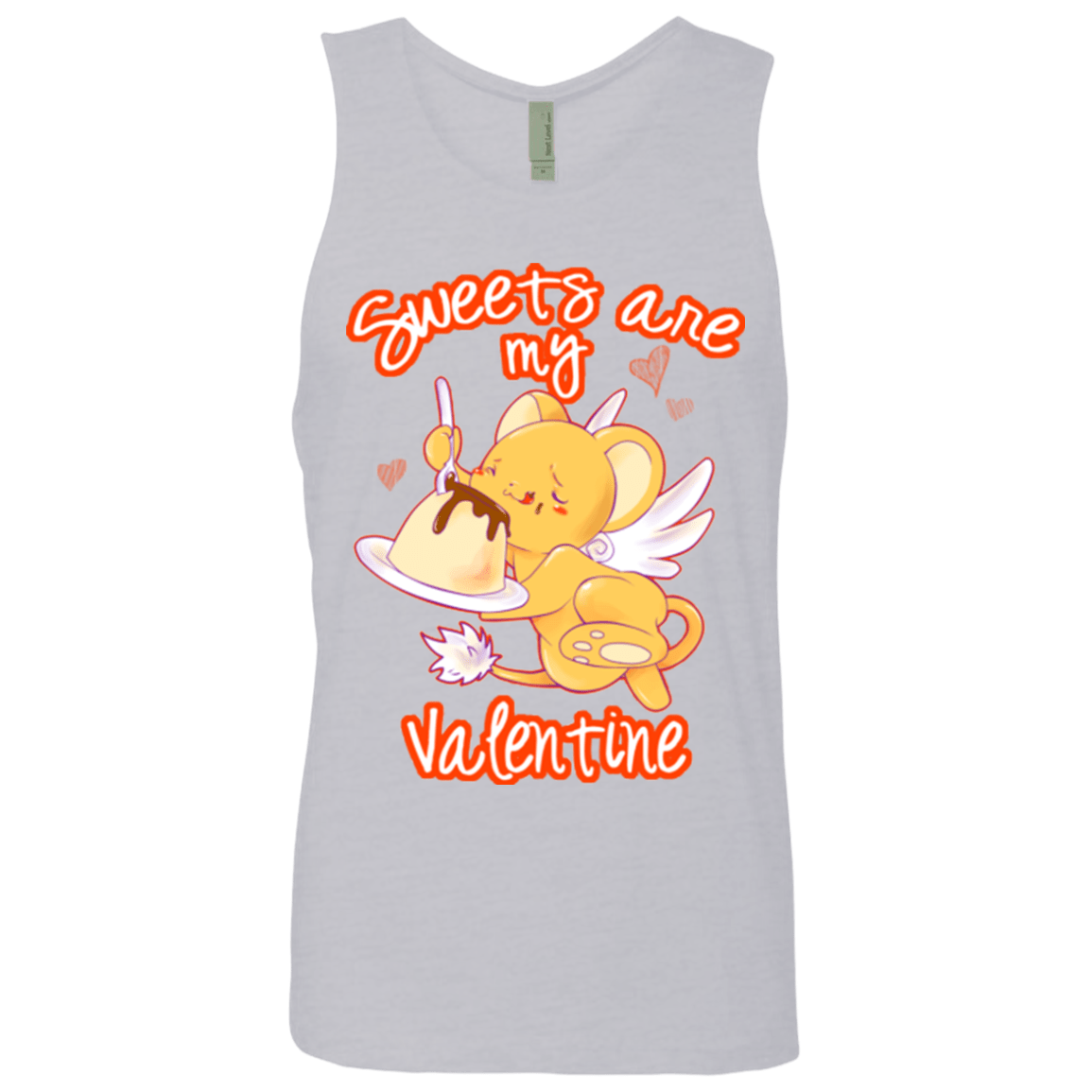 T-Shirts Heather Grey / Small Sweets are my Valentine Men's Premium Tank Top