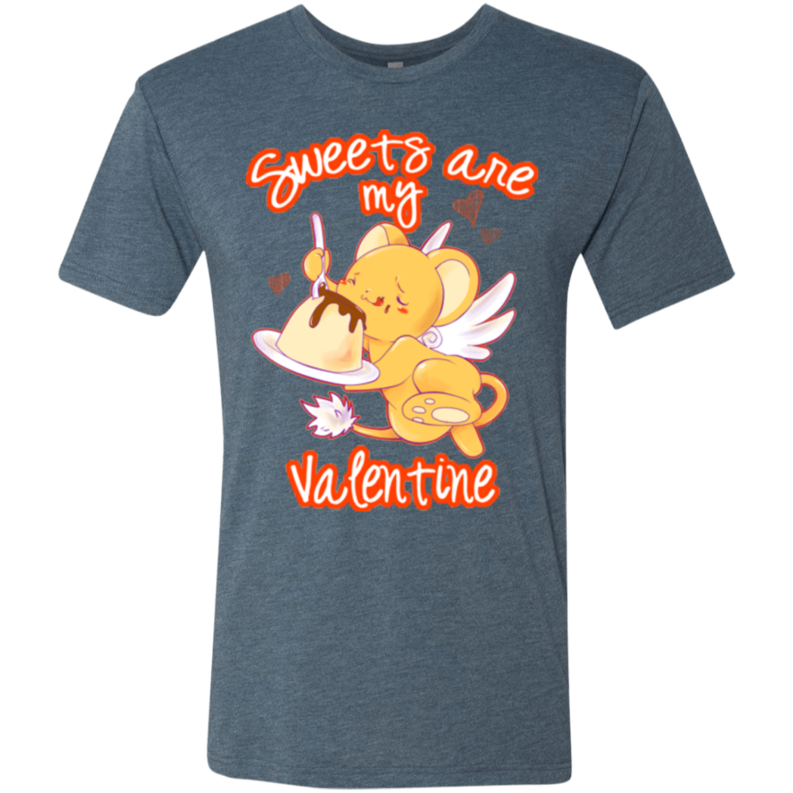 T-Shirts Indigo / Small Sweets are my Valentine Men's Triblend T-Shirt