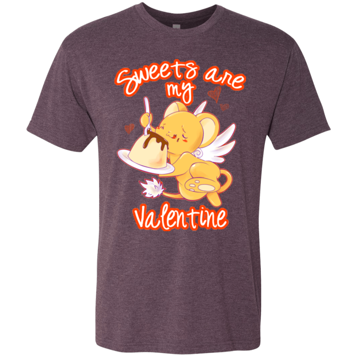 T-Shirts Vintage Purple / Small Sweets are my Valentine Men's Triblend T-Shirt
