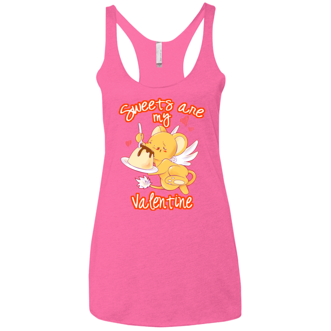 T-Shirts Vintage Pink / X-Small Sweets are my Valentine Women's Triblend Racerback Tank