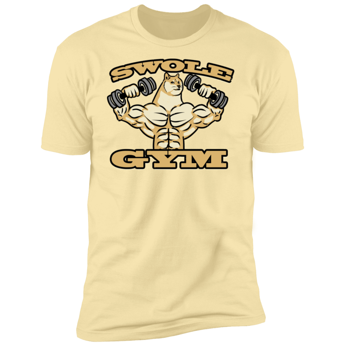 T-Shirts Banana Cream / S Swole Gym Men's Premium T-Shirt
