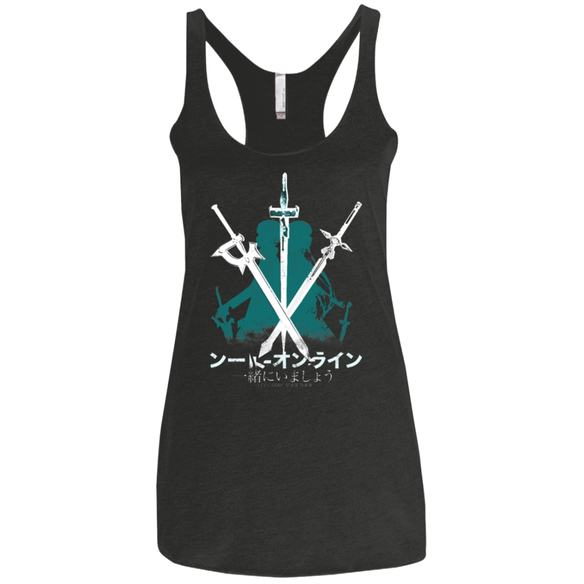 T-Shirts Vintage Black / X-Small Sword Art Women's Triblend Racerback Tank