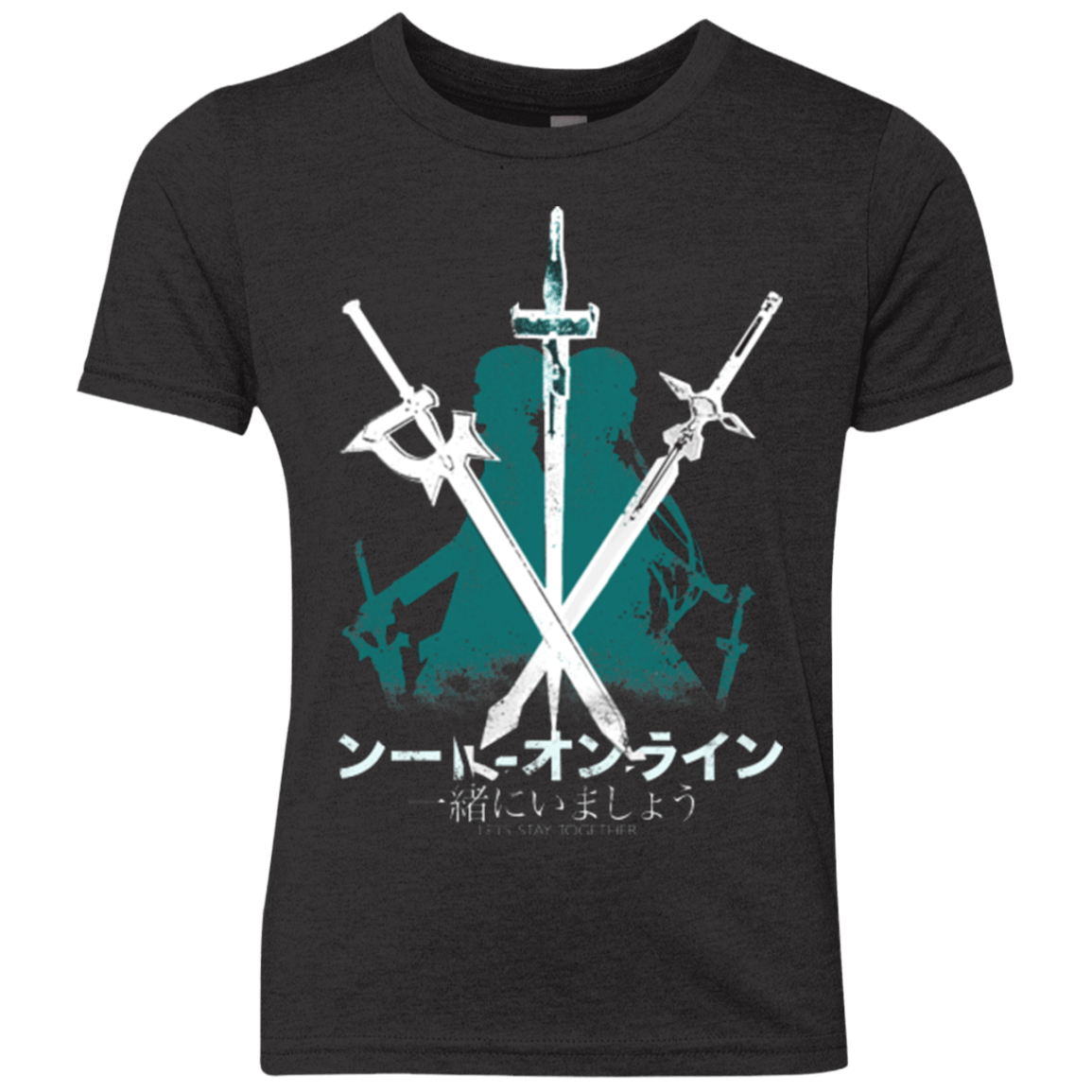 T-Shirts Vintage Black / YXS Sword Art Youth Triblend T-Shirt