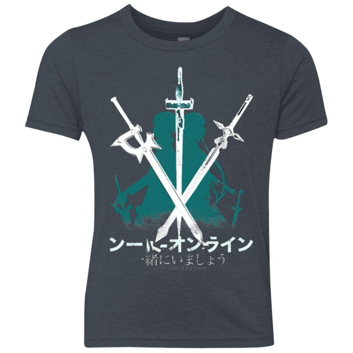 T-Shirts Vintage Navy / YXS Sword Art Youth Triblend T-Shirt