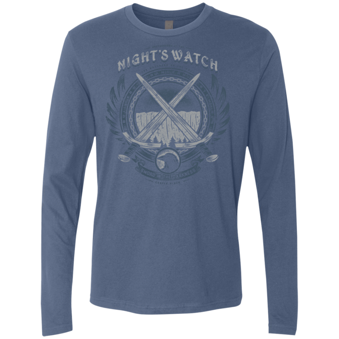 T-Shirts Indigo / Small SWORD IN THE DARKNESS Men's Premium Long Sleeve