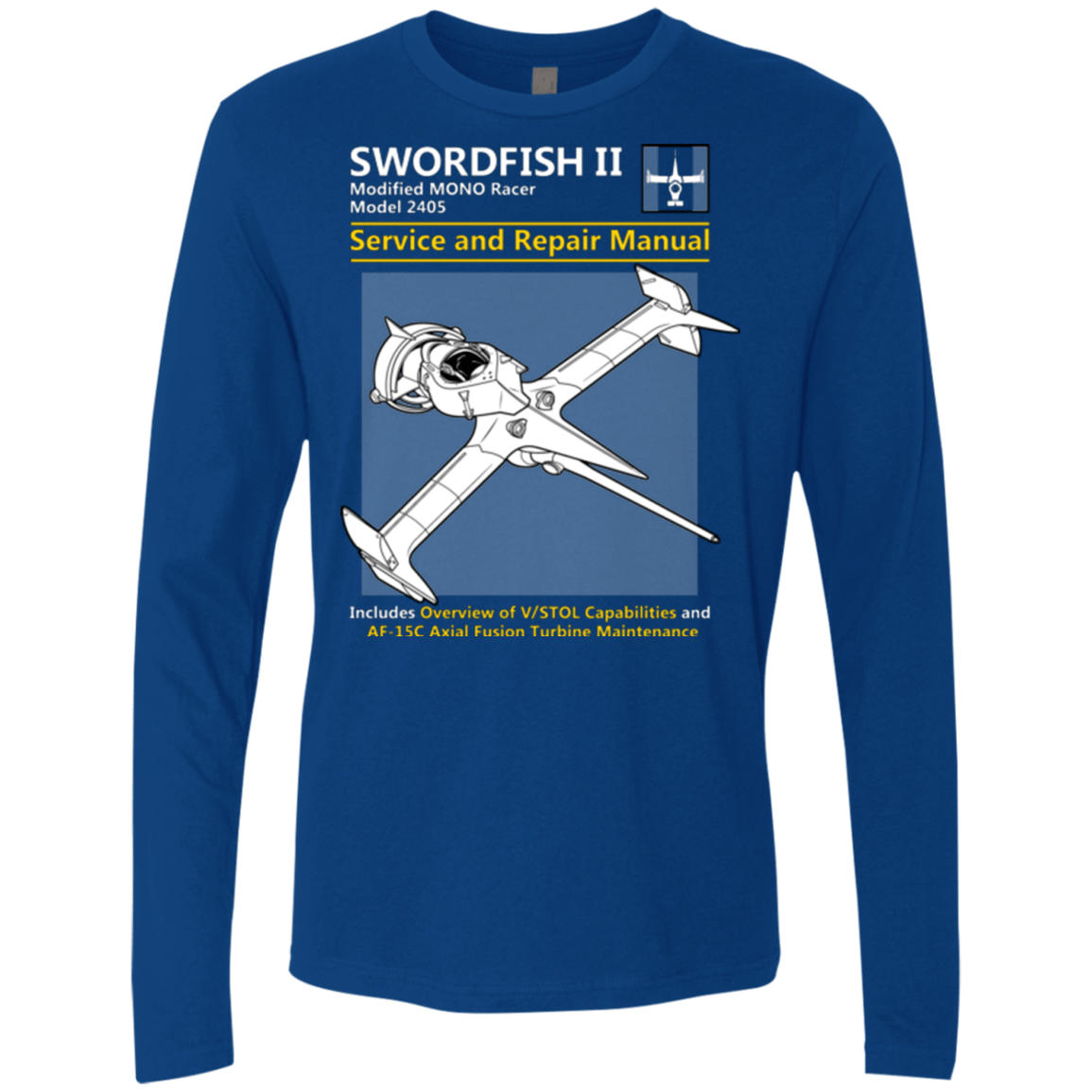 T-Shirts Royal / Small SWORDFISH SERVICE AND REPAIR MANUAL Men's Premium Long Sleeve