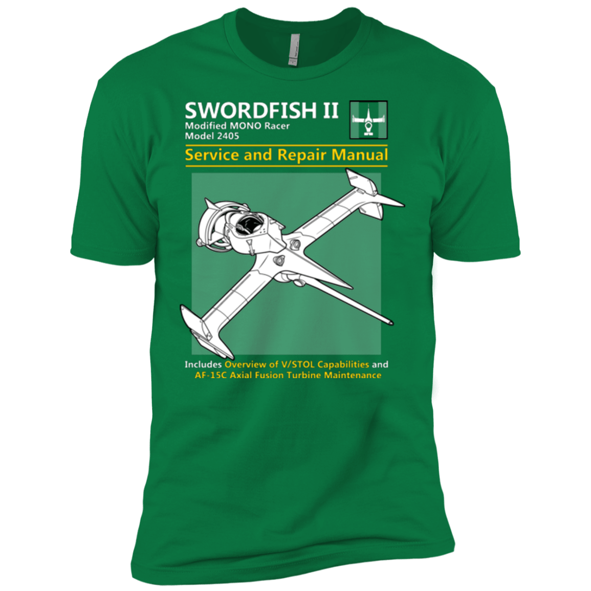 T-Shirts Kelly Green / X-Small SWORDFISH SERVICE AND REPAIR MANUAL Men's Premium T-Shirt