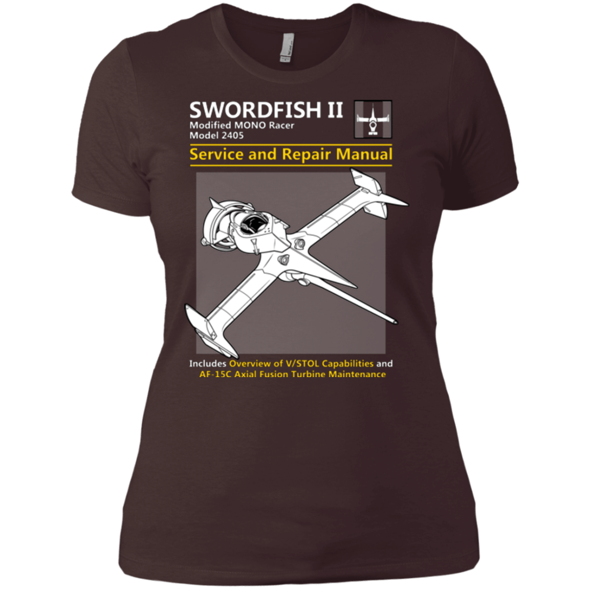 T-Shirts Dark Chocolate / X-Small SWORDFISH SERVICE AND REPAIR MANUAL Women's Premium T-Shirt