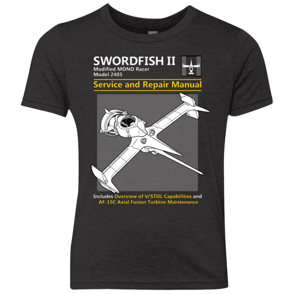 T-Shirts Vintage Black / YXS SWORDFISH SERVICE AND REPAIR MANUAL Youth Triblend T-Shirt