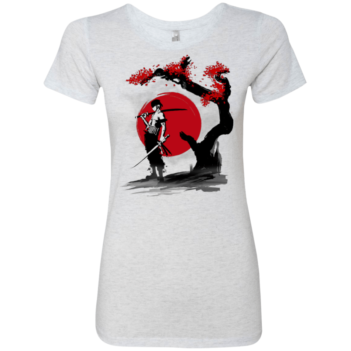T-Shirts Heather White / Small Swordsman Pirate Women's Triblend T-Shirt
