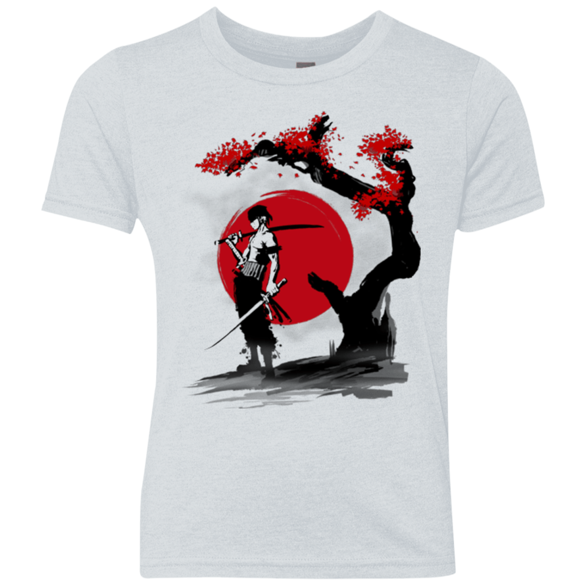 T-Shirts Heather White / YXS Swordsman Pirate Youth Triblend T-Shirt