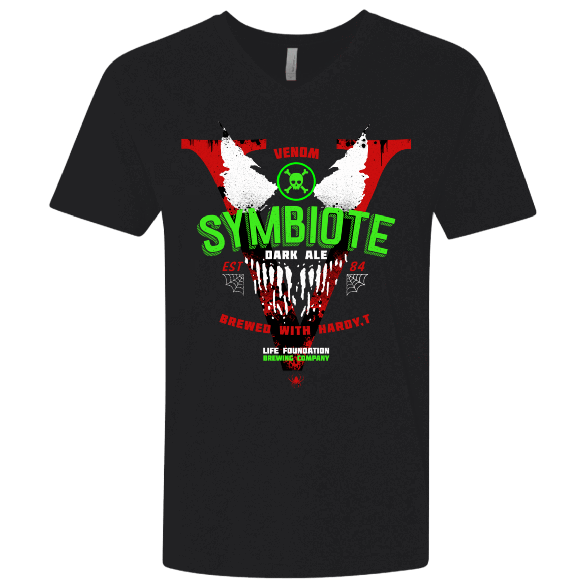 T-Shirts Black / X-Small Symbiote Dark Ale Men's Premium V-Neck