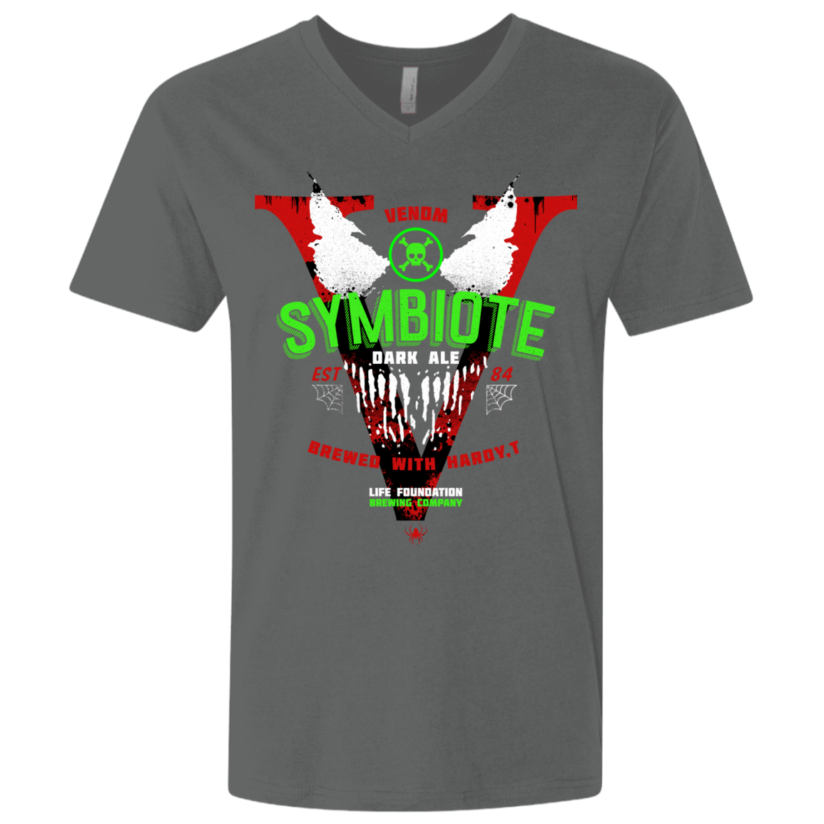 T-Shirts Heavy Metal / X-Small Symbiote Dark Ale Men's Premium V-Neck