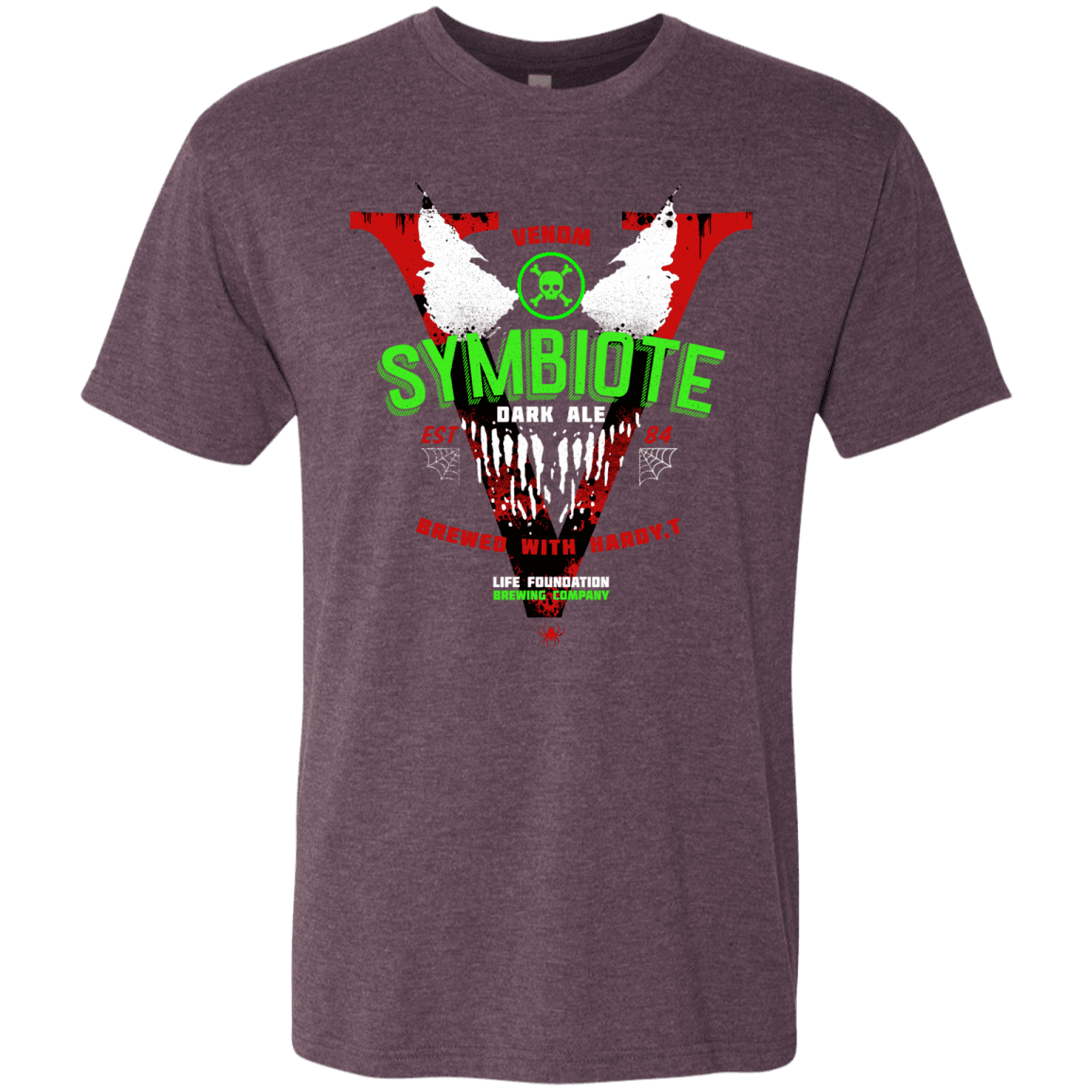 T-Shirts Vintage Purple / S Symbiote Dark Ale Men's Triblend T-Shirt