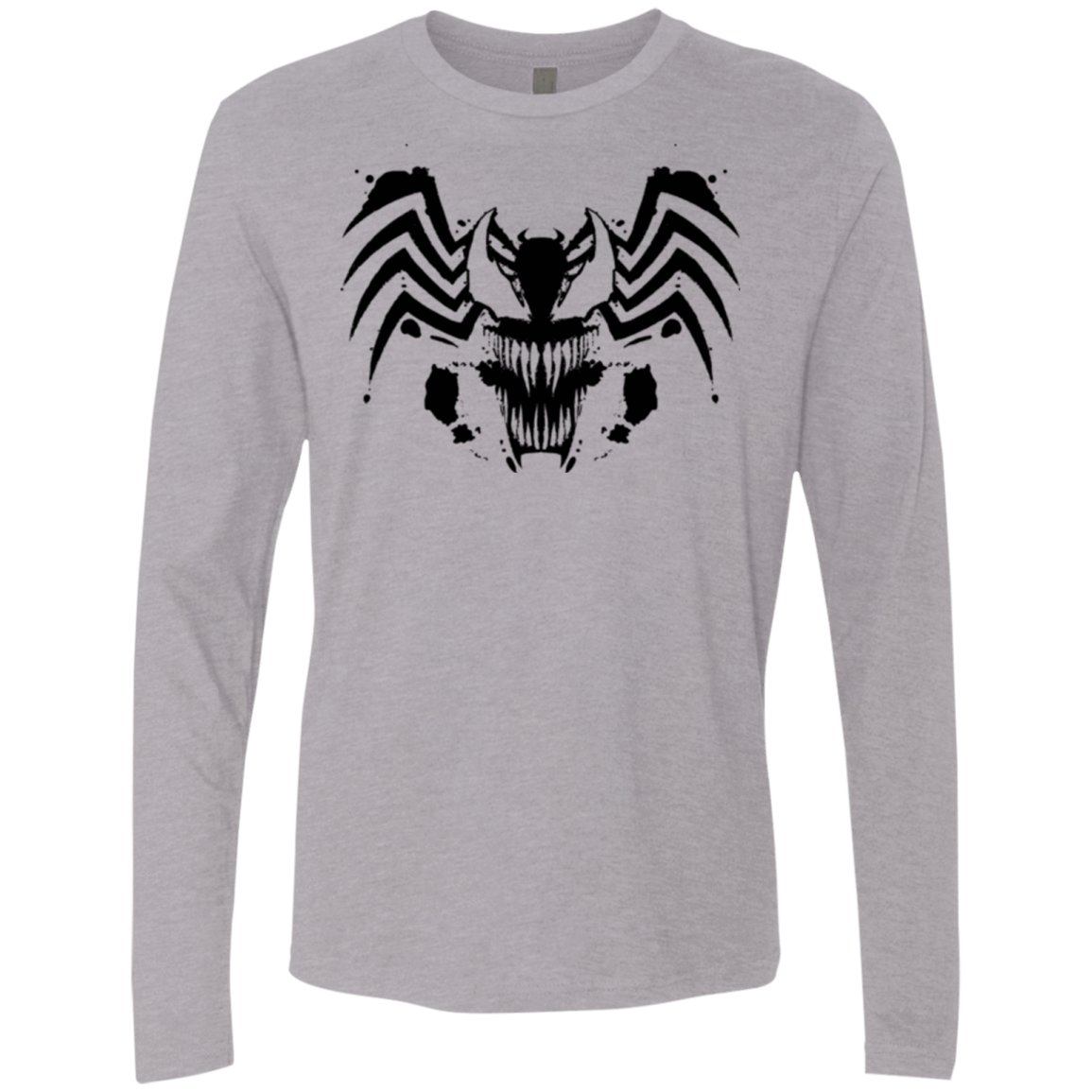 T-Shirts Heather Grey / Small Symbiote Rorschach Men's Premium Long Sleeve