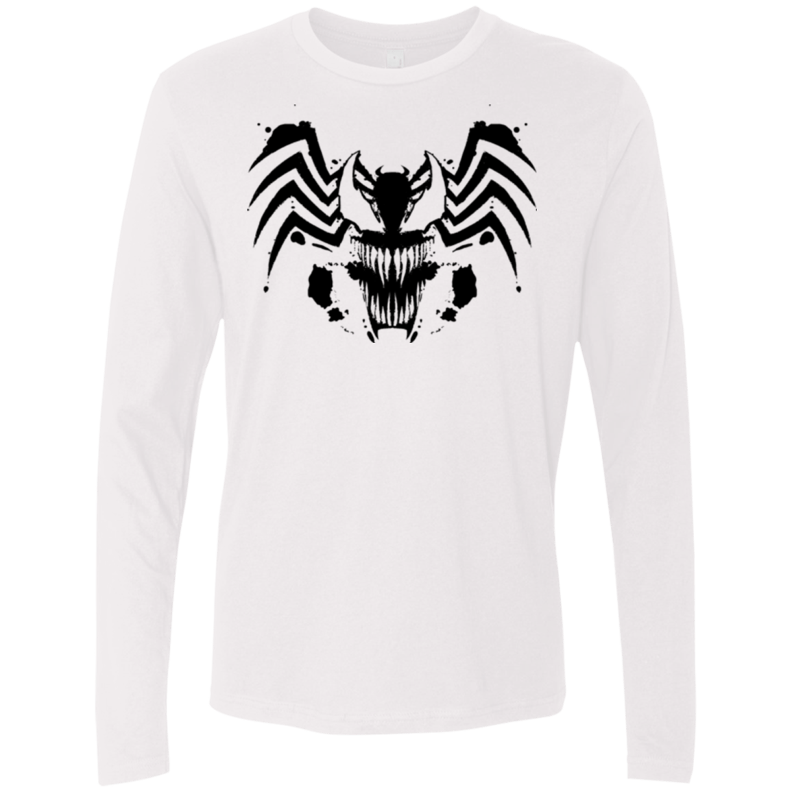 T-Shirts White / Small Symbiote Rorschach Men's Premium Long Sleeve