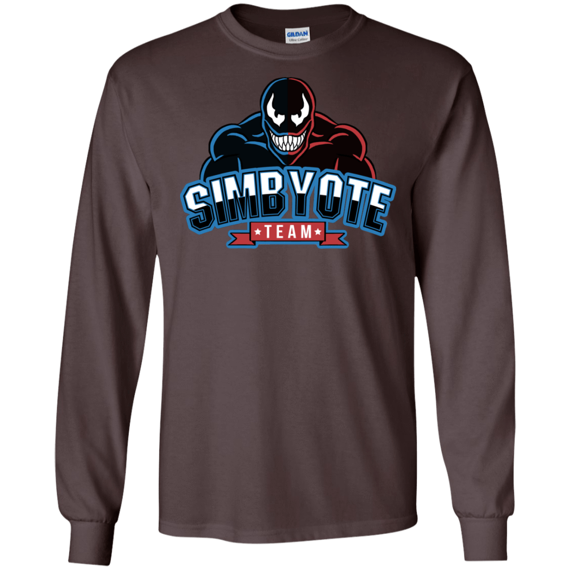 T-Shirts Dark Chocolate / S Symbiote Team Men's Long Sleeve T-Shirt