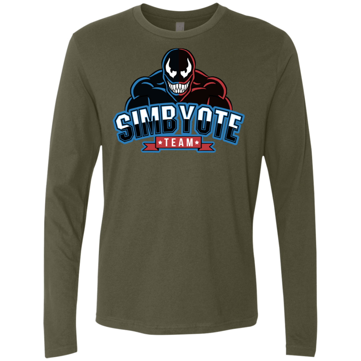 T-Shirts Military Green / S Symbiote Team Men's Premium Long Sleeve