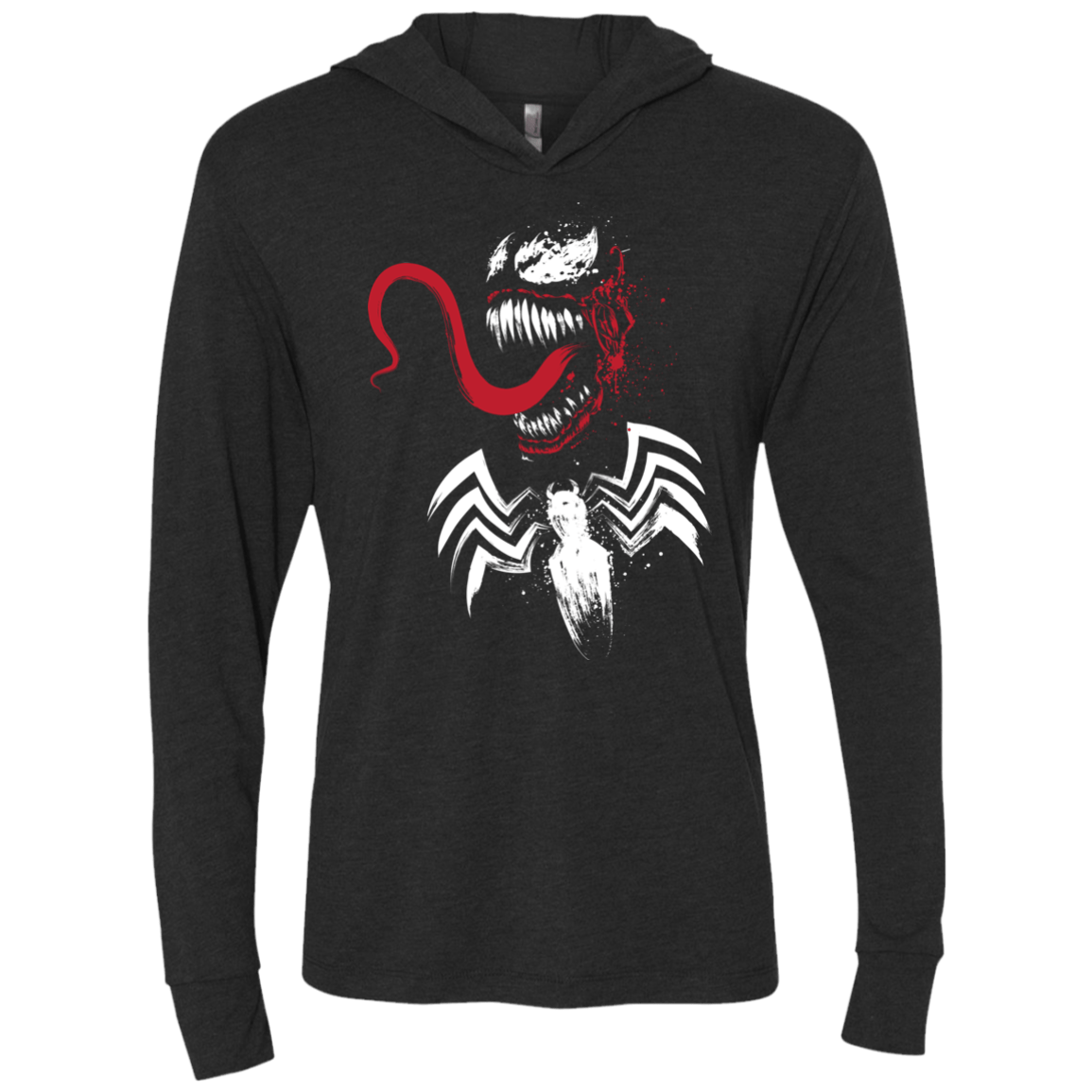T-Shirts Vintage Black / X-Small Symbiote Triblend Long Sleeve Hoodie Tee