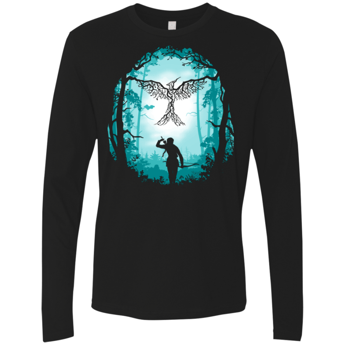 T-Shirts Black / Small Symbol of Rebellion (Blue) Men's Premium Long Sleeve