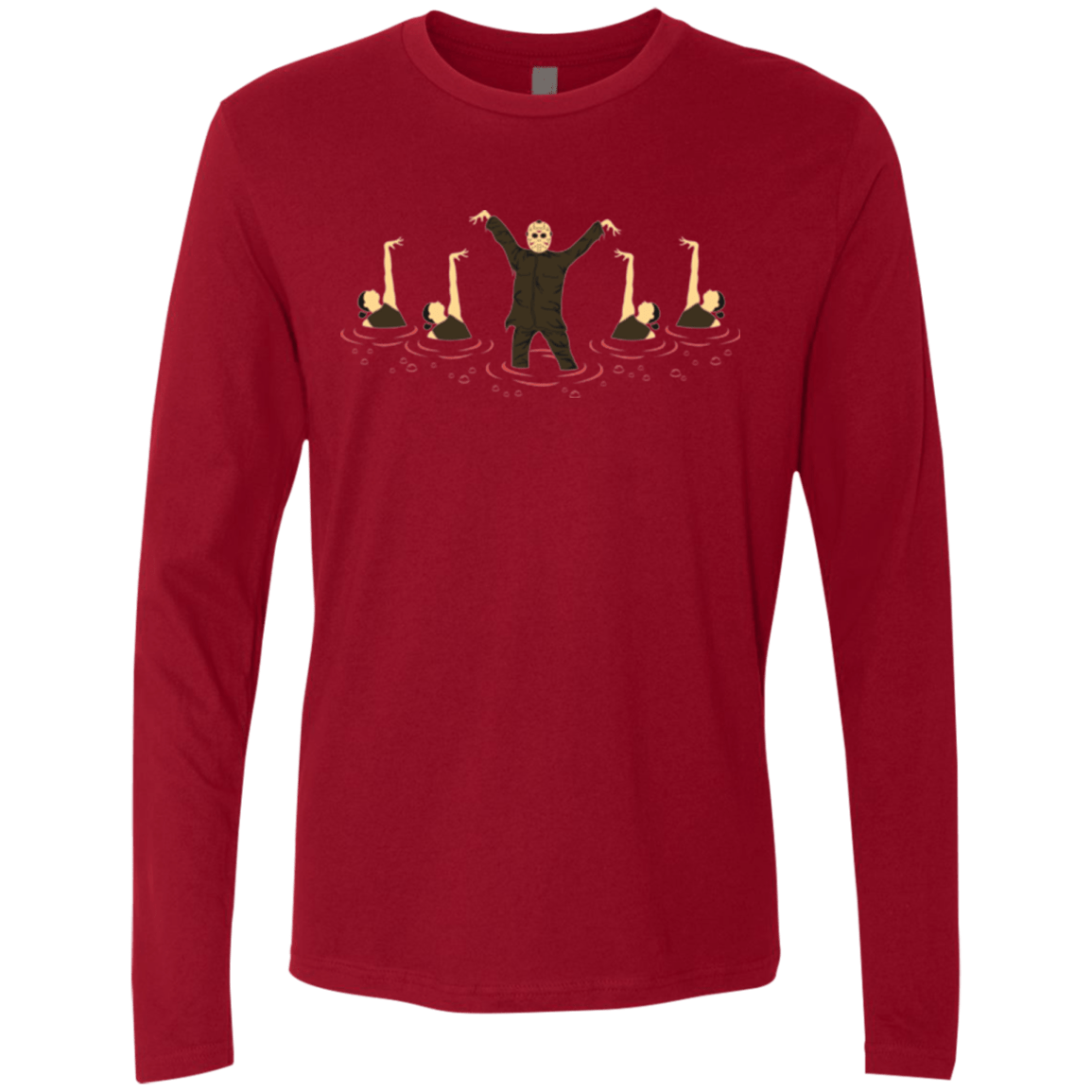 T-Shirts Cardinal / Small Synchronized Voorhees Men's Premium Long Sleeve