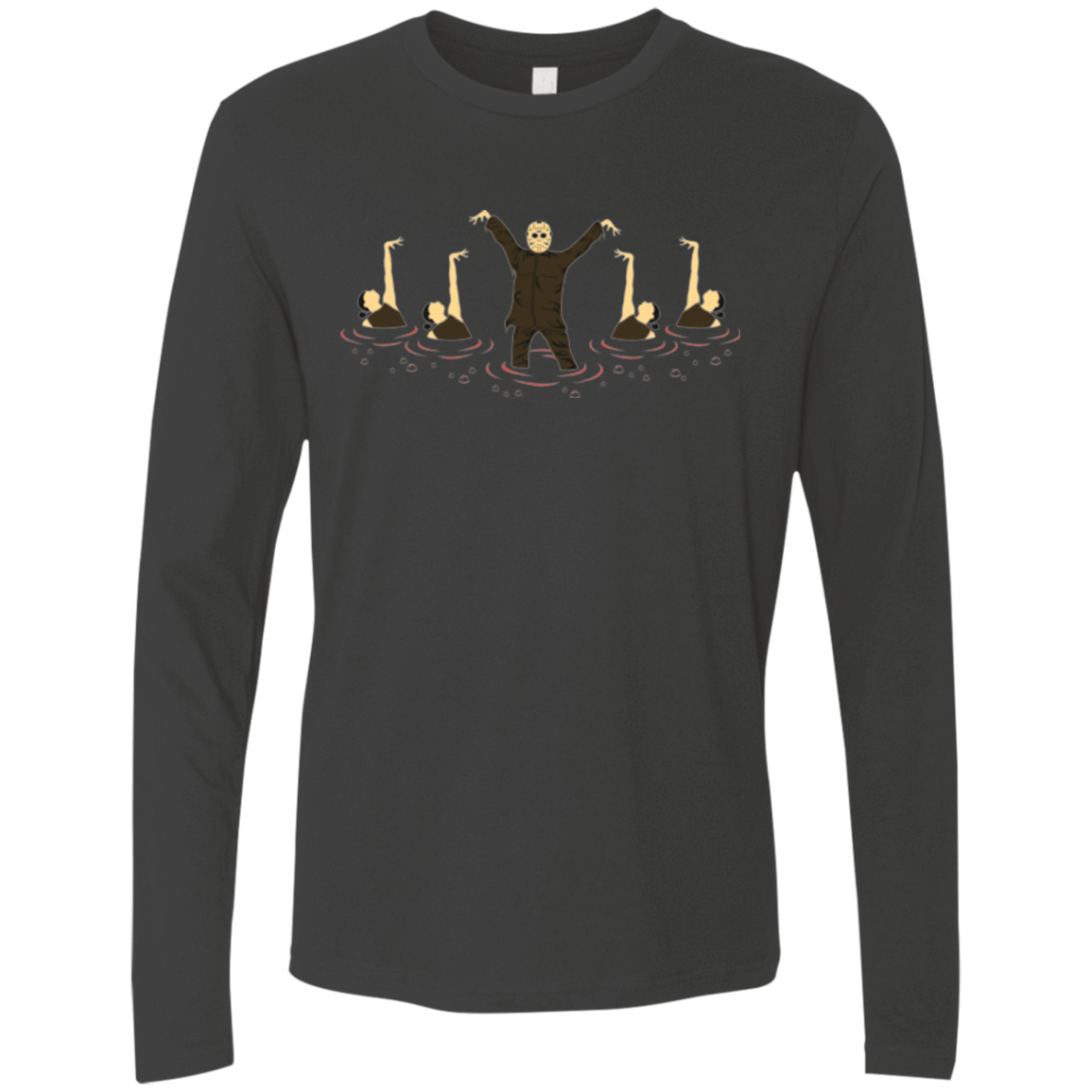 T-Shirts Heavy Metal / Small Synchronized Voorhees Men's Premium Long Sleeve